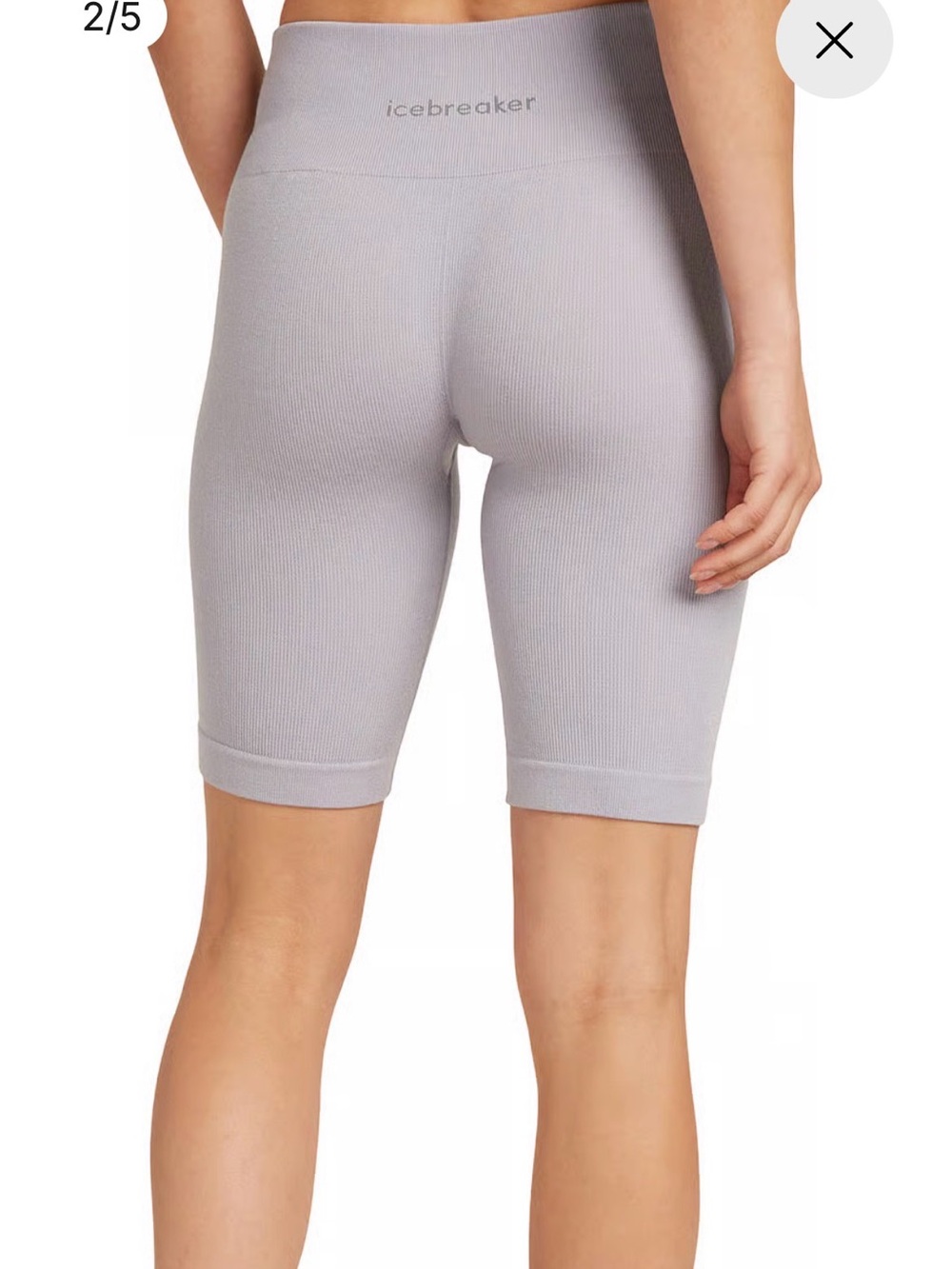 ICEBREAKER 
Merino Blend 260 Seamless Rib 8" High Rise Shorts - Women's